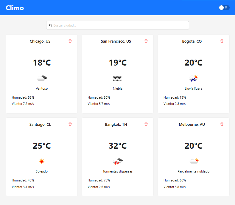 Climo Weather App